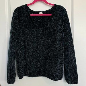 Dark Green Chenille Sweater